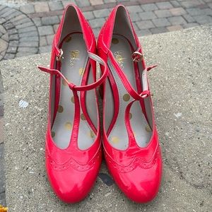 Biden Pink patent leather Mary Jane heels size 40